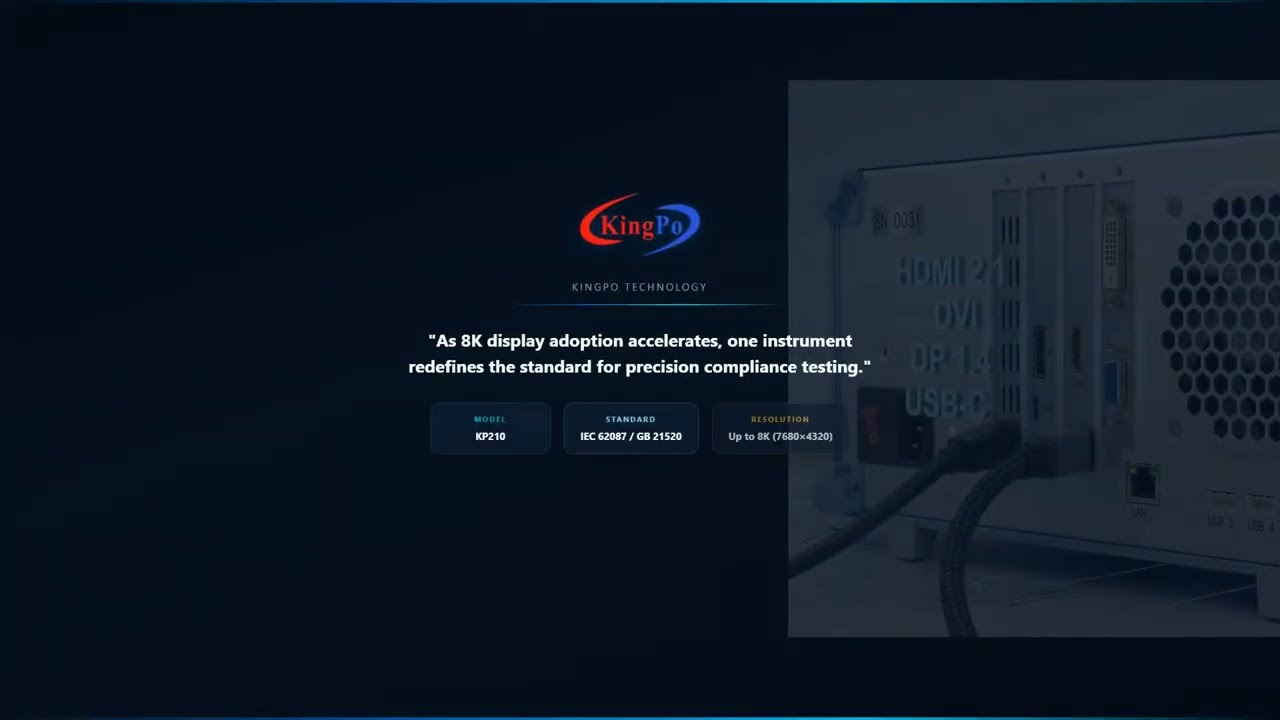 8K Signal Generator & Display Efficiency Test System - KINGPO