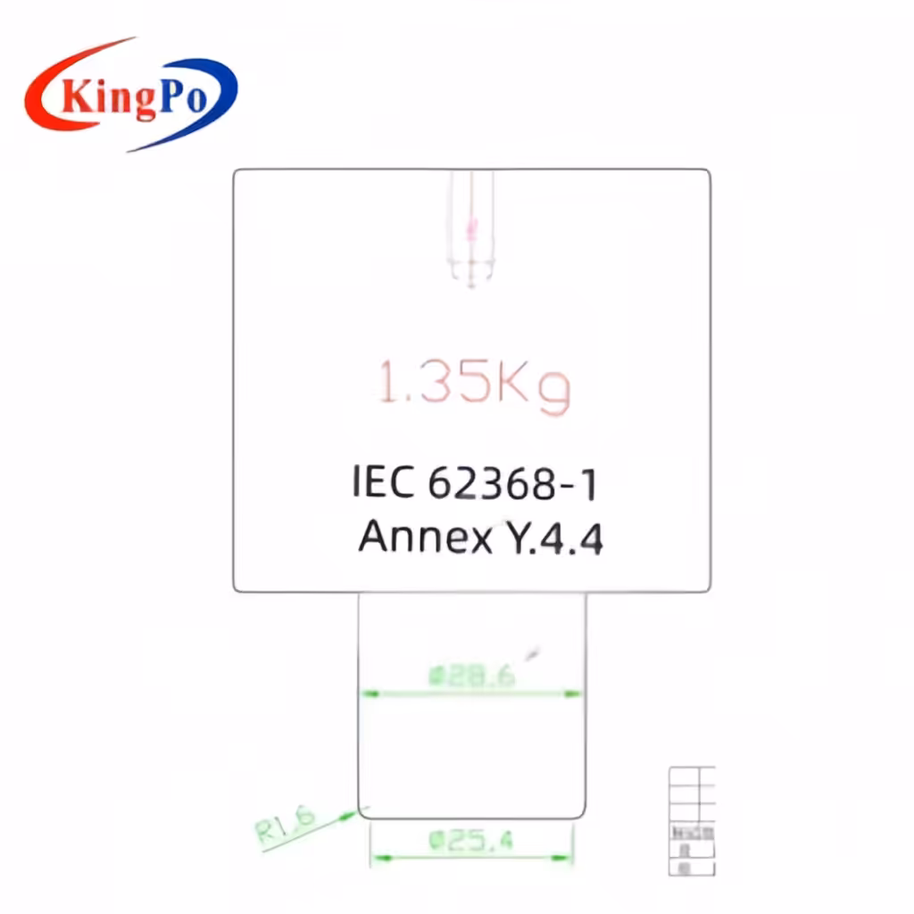 1.35 kg Impact Hammer Apparatus – KingPo IEC 62368-1 Annex Y.4.4 Compliant Equipment for Compression and Impact Testing of Audio/Video Equipment After Cold Exposure