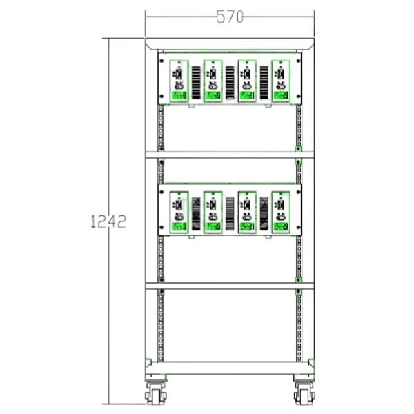 Testeur de capacité de batterie 10V 20A (4 canaux) haute précision et économe en énergie (type à rétroaction)