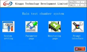 Programmable IPX3 IPX4 Rain Spray Chamber Waterproof Oscillating Tube Spray Tester