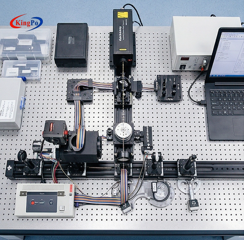 IEC 60825-1-2-12 Laser Testing Equipment โ KingPo BGS-USB3-SP932U Beam Profiler Performing 2D/3D Beam Profile, Energy Distribution and Centroid Analysis for High-Precision Laser Applications