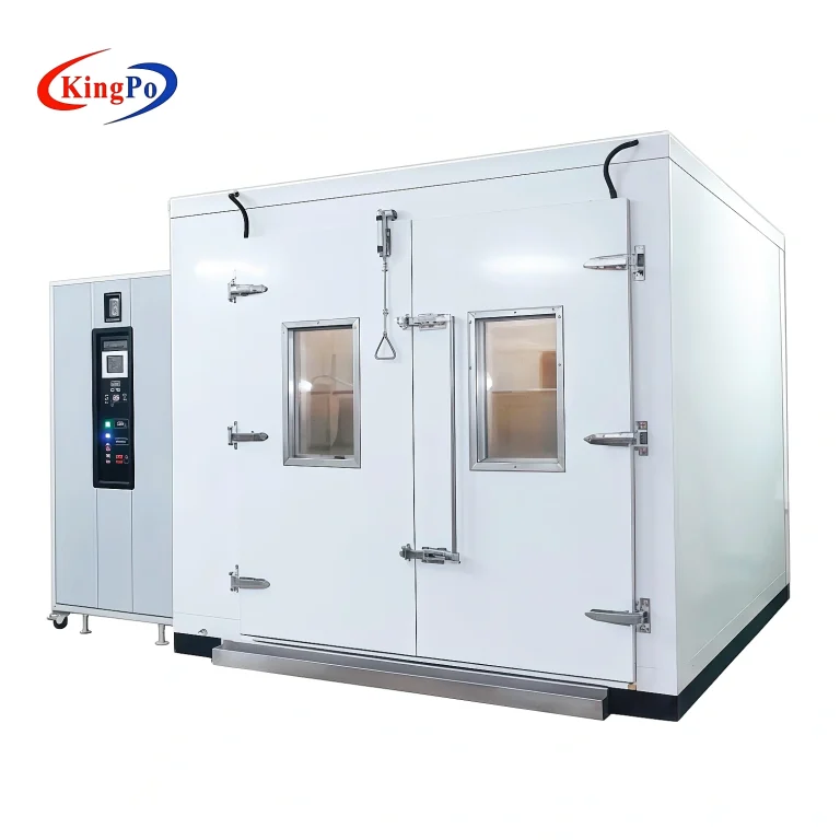 IEC 62552 Walk-in Cooling Room – Internal View of Temperature And Humidity Environmental Test Chamber Showing Large Refrigerator Under Energy Consumption and Storage Temperature Testing
