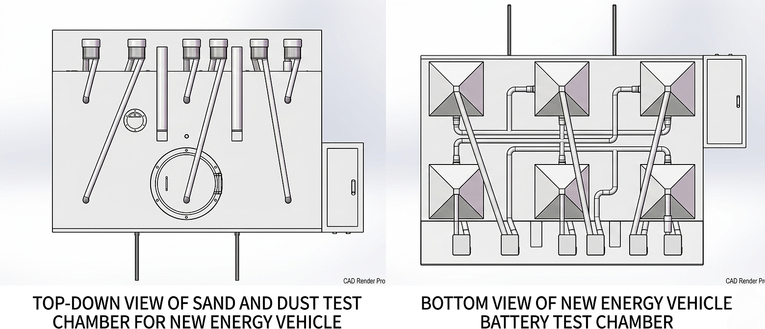 ISO 20653 Sand and Dust Test Laboratory Setup – IP6X dust testing environment for automotive and electronic products using KingPo chamber
