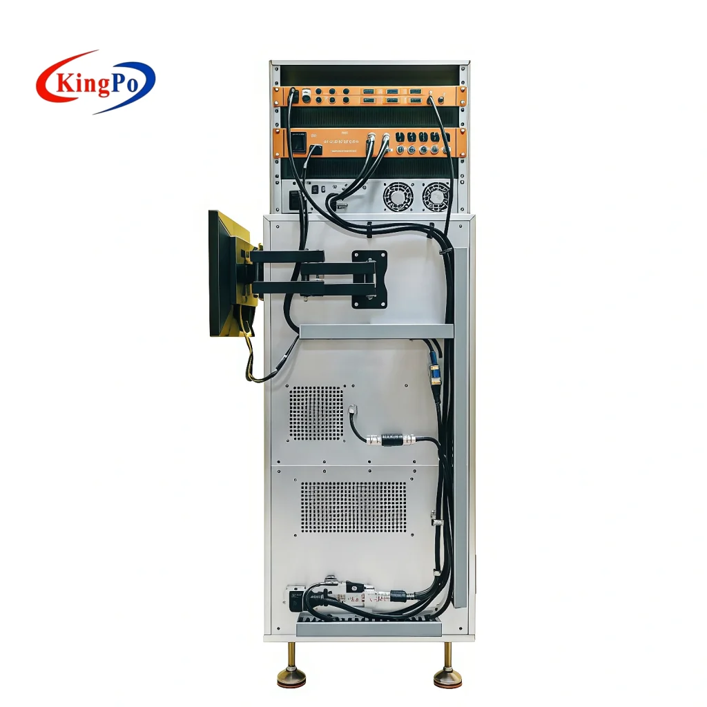 Industrial-grade Speaker Test System with integrated short circuit and overload protection for reliable quality control in production.