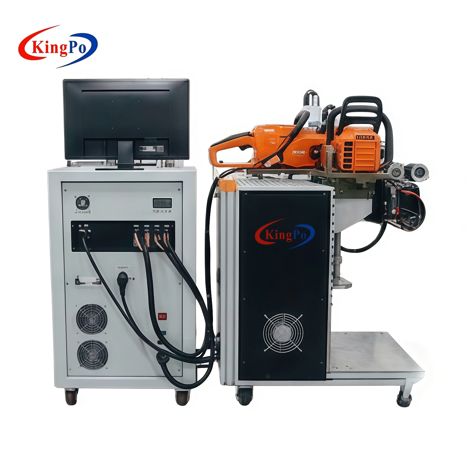Electric Motor Test Stand โ KingPo Adjustable Fixture for Various Electric Chain Saw and Power Tool Motors