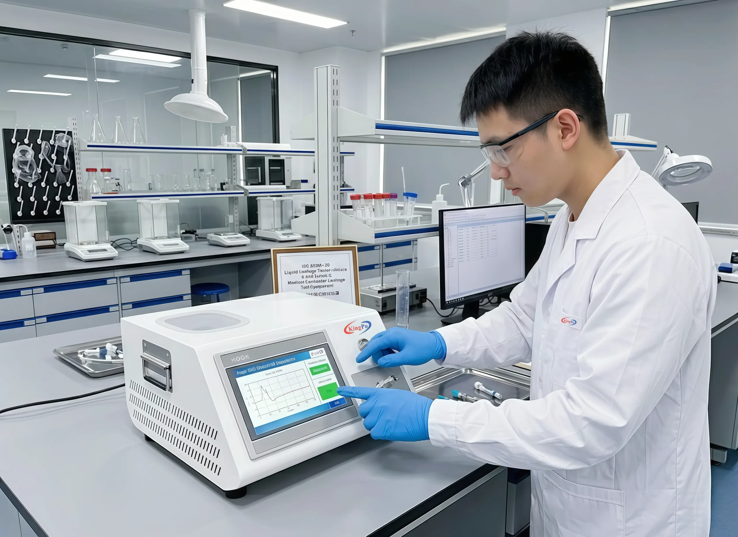 ISO 80369-20 Liquid Leakage Tester – Laboratory Use for Medical Device Connector Compliance