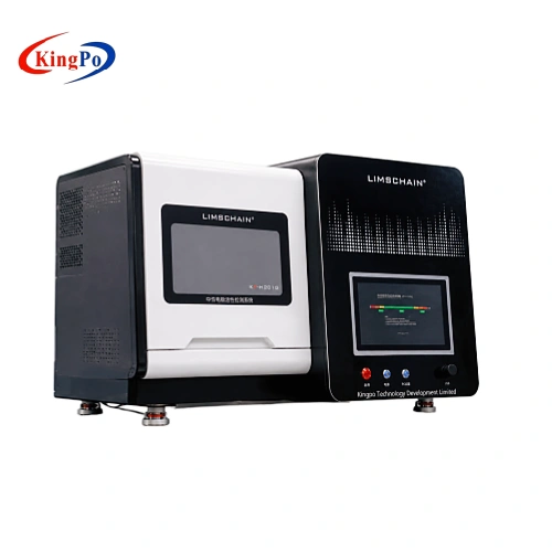 Patient return electrode temperature rise tester left-front view