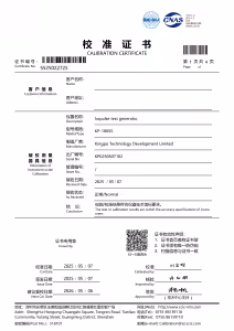 KP-1065S Pulse Voltage Generator Calibration Certificate