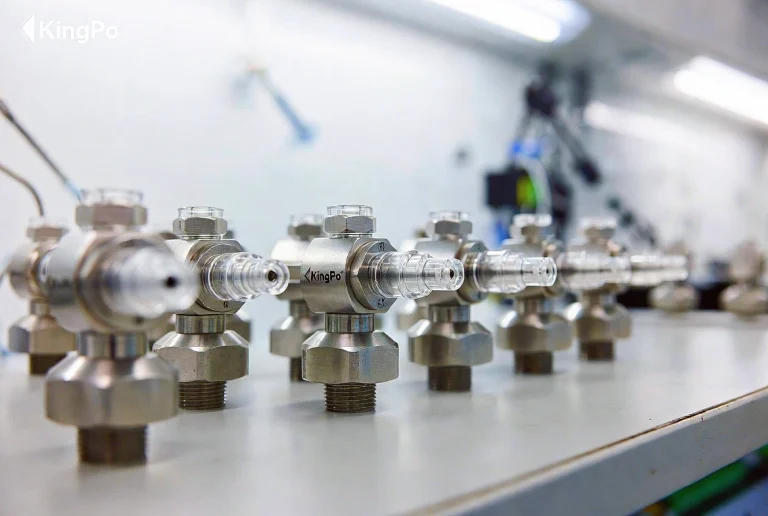 ISO 80369-7 Luer Connector Reference Gauge in clean professional medical testing laboratory.