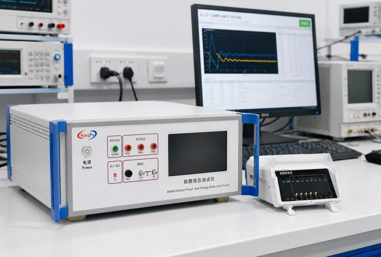 IEC 60601-1 energy reduction tester in compliance laboratory