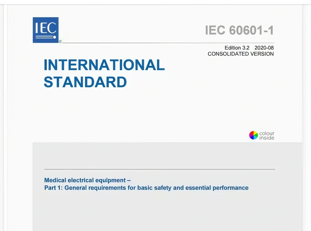 IEC 60601-1 Test Equipment for Medical Electrical Safety Compliance 1 IEC 60601-1 medical electrical equipment standard cover for basic safety and essential performance testing