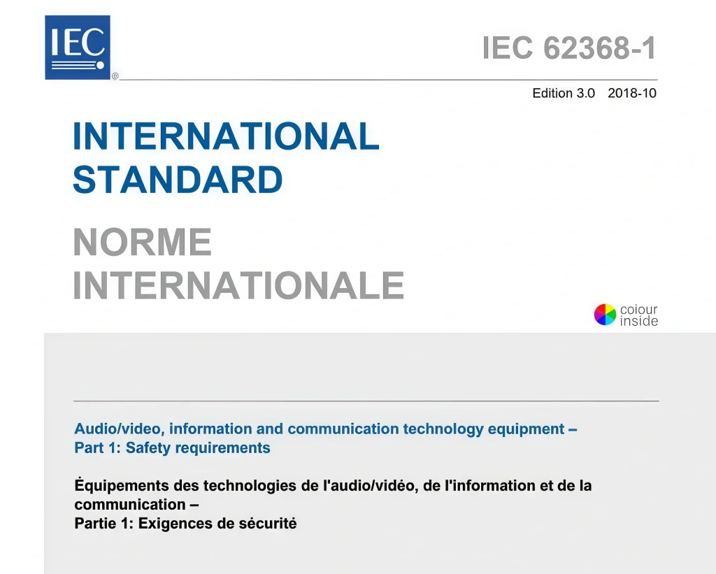 IEC 62368-1 Test Equipment for AV/ICT Safety Compliance 1 IEC 60601-1 medical electrical equipment standard cover for basic safety and essential performance testing