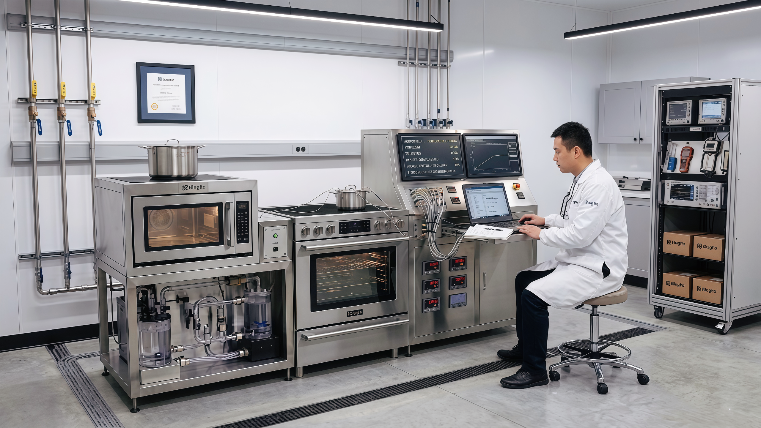 15kVA Frequency Power Supply in Energy Efficiency Testing System – KingPo Configuration for Microwave Ovens and Induction Cookers Performance Validation