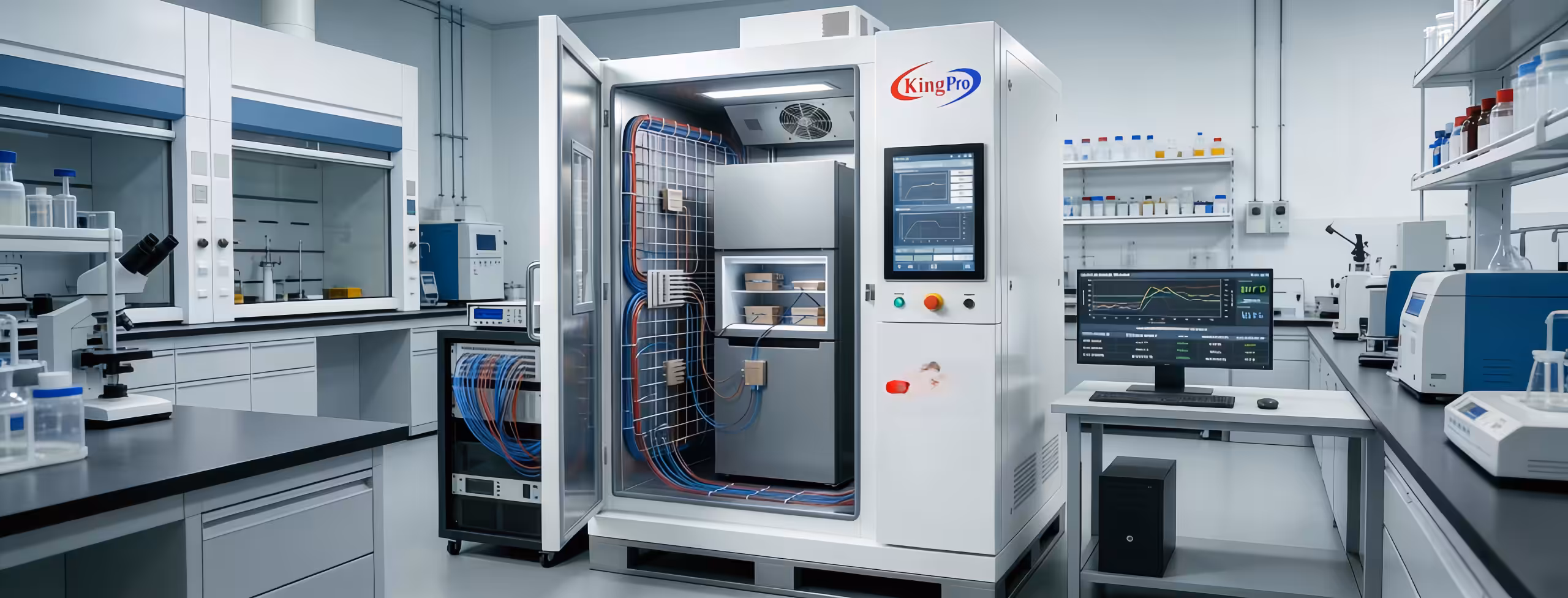 IEC 62552 Refrigerator Test Chamber: Metrology-grade ±0.5℃ stability with automated steady-state validation & Part 1-3 compliance. 30-point thermal mapping.