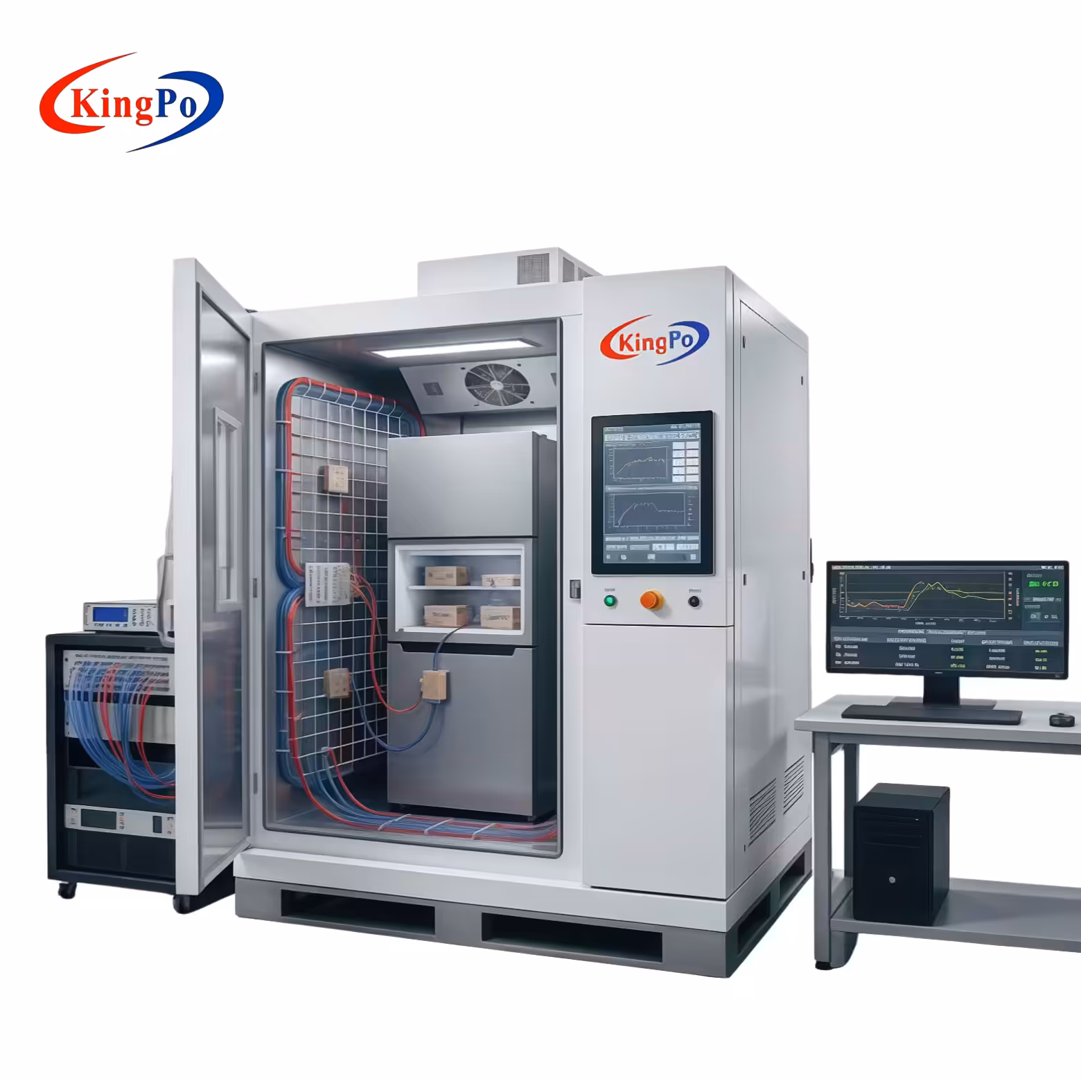Professional IEC 62552 Refrigerator Testing System for Part 3 Energy Consumption. ±0.5℃ precision & 30-point matrix for TUV/VDE lab-ready certification data.