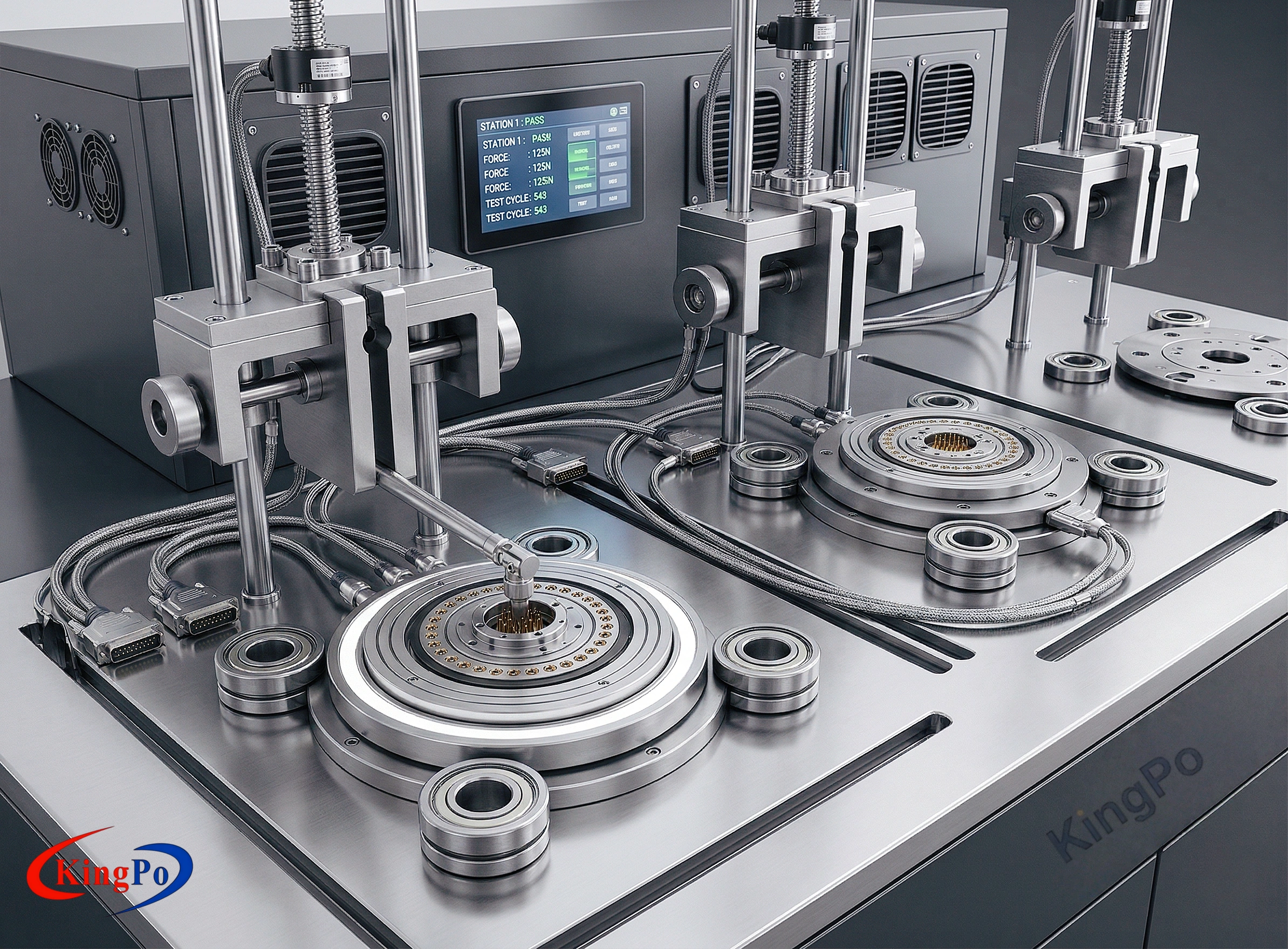 IEC 62196-1 Screw Terminal Strength Tester โ KingPo Precision Machine for Screw Terminal Strength and Durability Testing