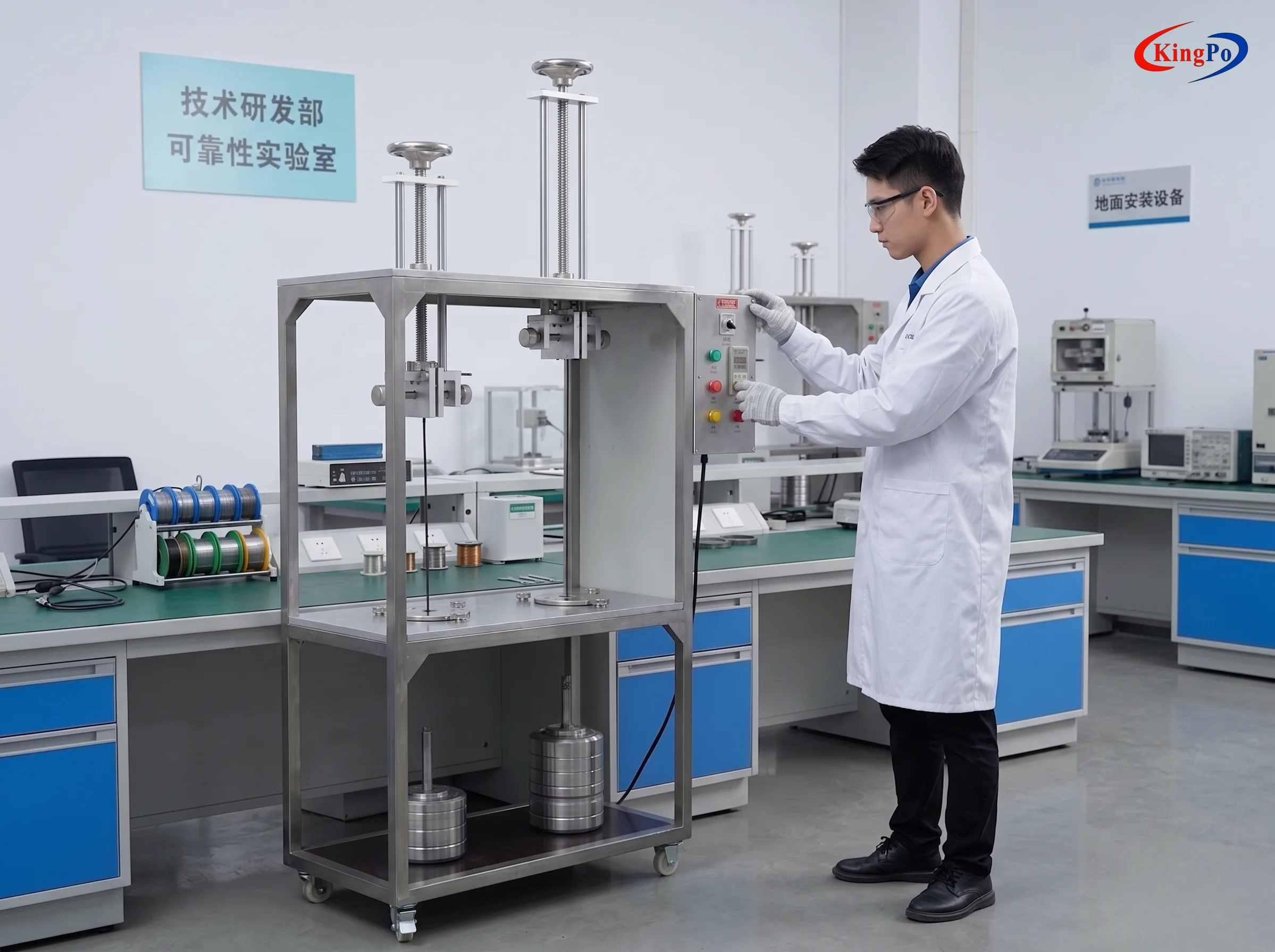 IEC 62196-1 Screw Terminal Strength Tester Full System โ KingPo Precision Mechanical Durability Test Equipment
