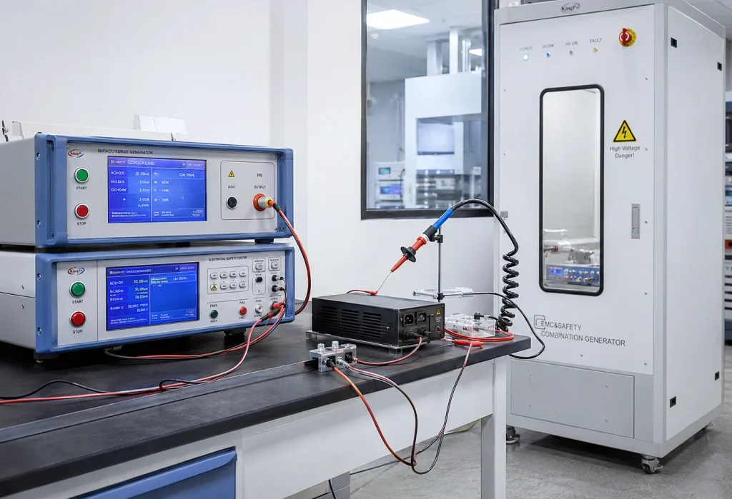Why Laboratories Choose KingPo for IEC and ISO Testing Equipment 4 IEC 62368-1 impulse voltage testing laboratory with high voltage test equipment