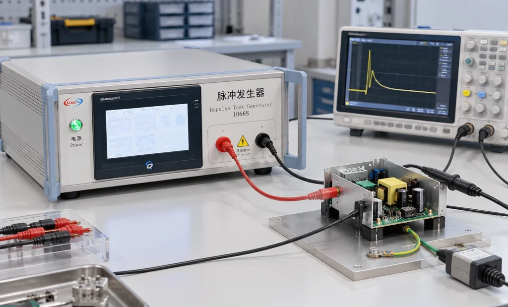 Impulse Test Generator for IEC 62368-1: Waveforms, Test Circuits and DUT Loading 4 Impulse test generator and measurement setup
