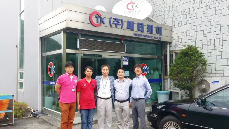 KingPo CTK IEC 60529 IP test equipment – KingPo and CTK Co., Ltd. Korea representatives holding certificate at CTK laboratory in 2014