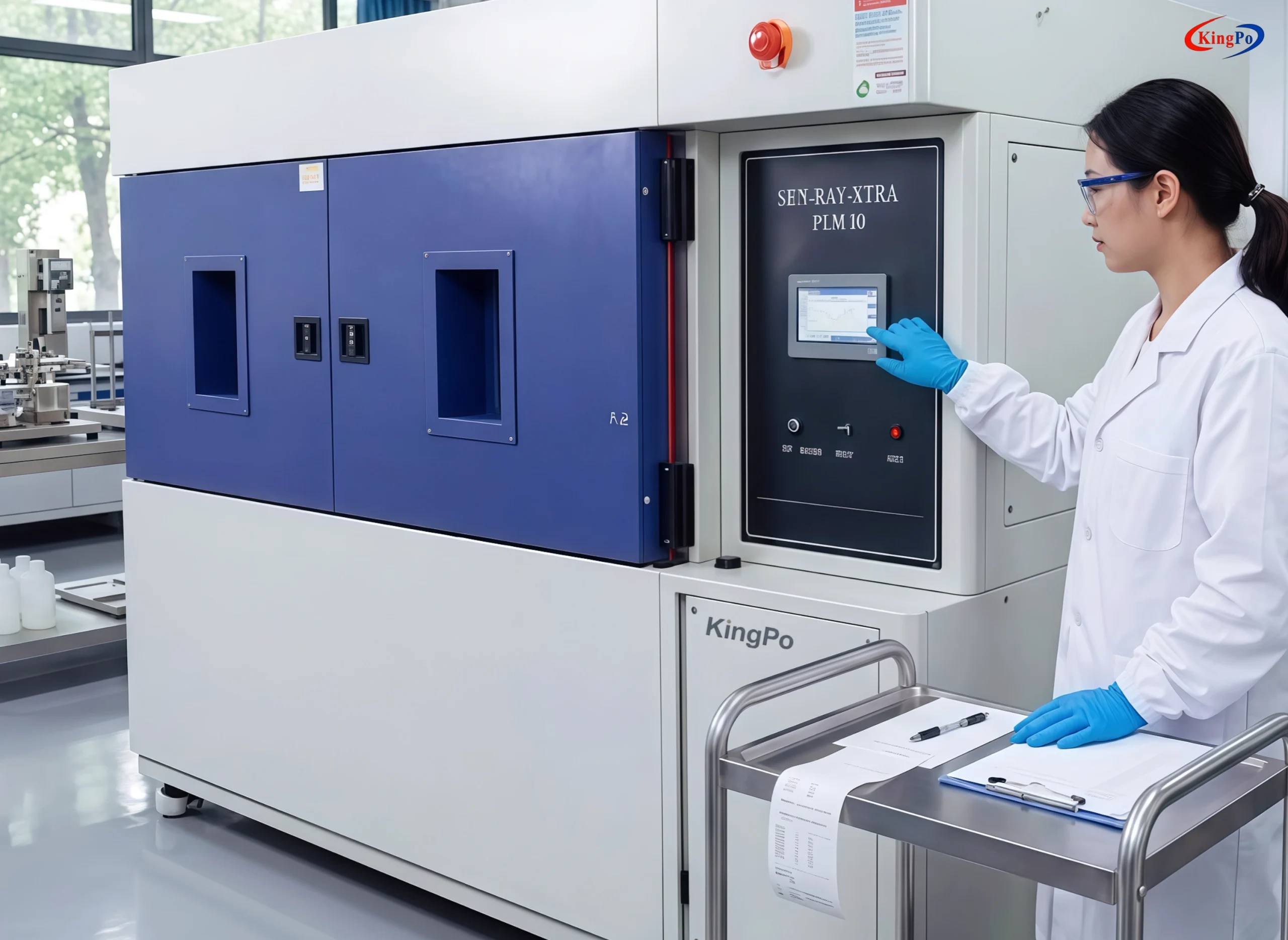 Thermal Shock Test Chamber – KingPo Precision Spray System Simulating Ice Water Thermal Shock on Vehicle Components