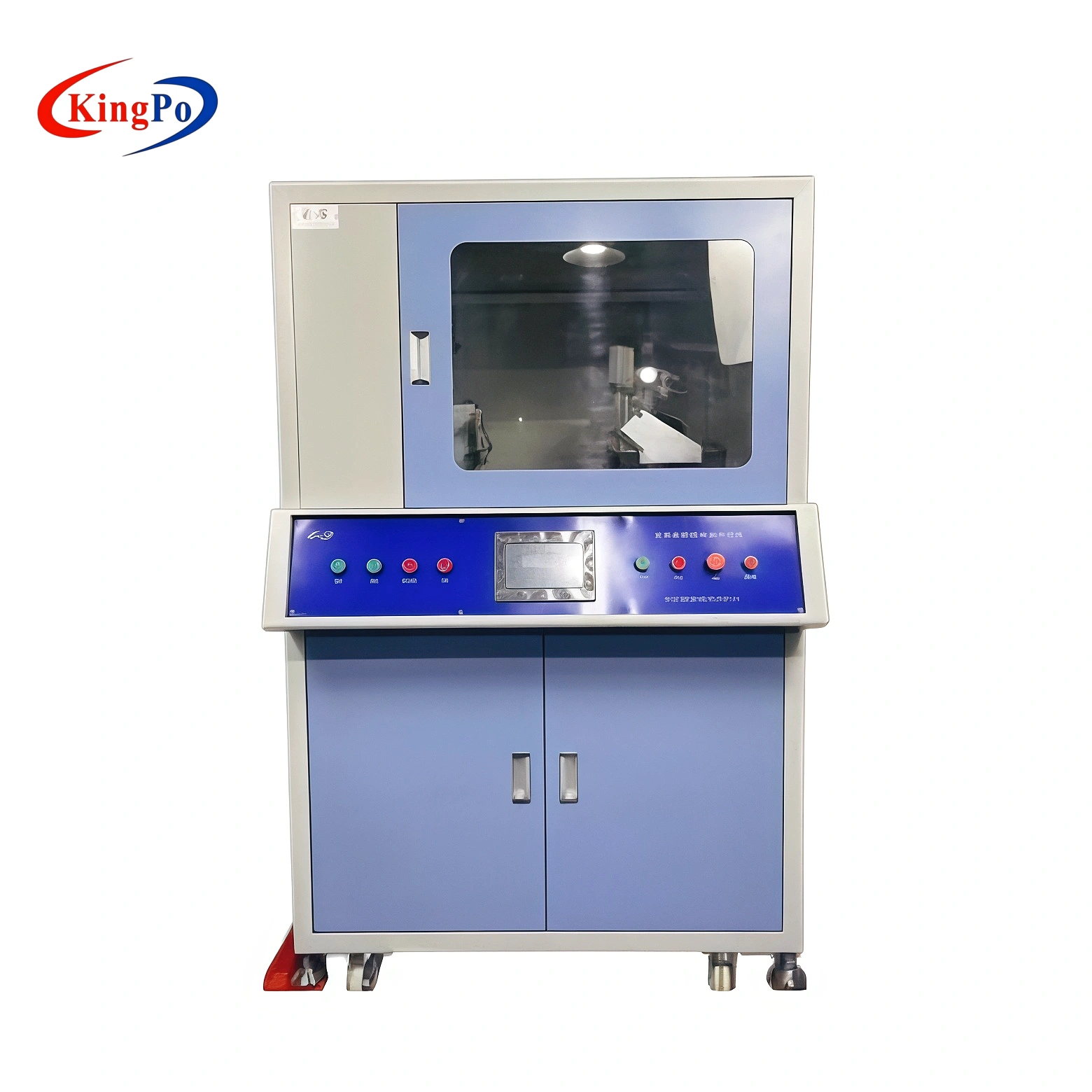 Appareil d'essai de capacité de rupture IEC 62196-1 – Capteur de force KingPo 50 kg avec une précision de ±0.5 % et réservoir de solution polluante pour les essais en conditions humides des connecteurs de véhicules électriques