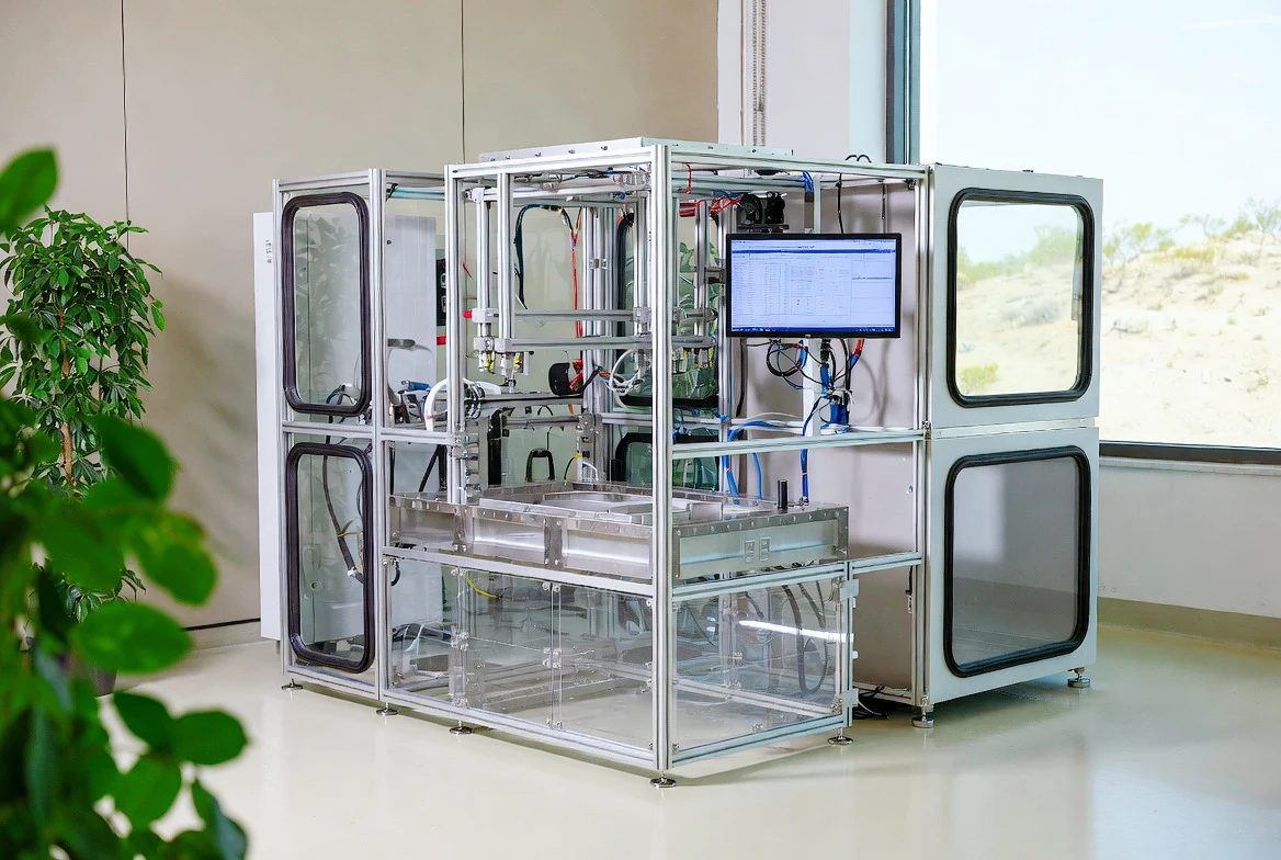 KingPo Sand and Dust Test Chamber showing modular design and sustainability features in modern eco-friendly lab.