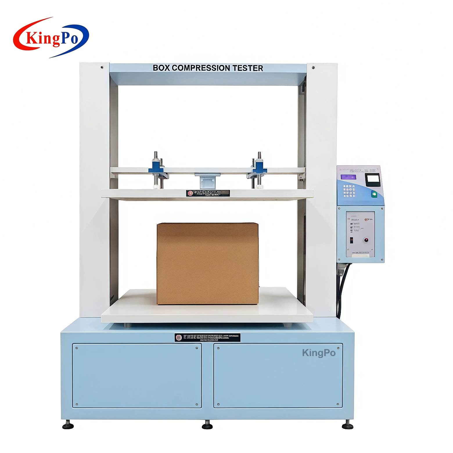 Box Compression Tester – KingPo ISO 12048 Carton and Package Compression Test Machine