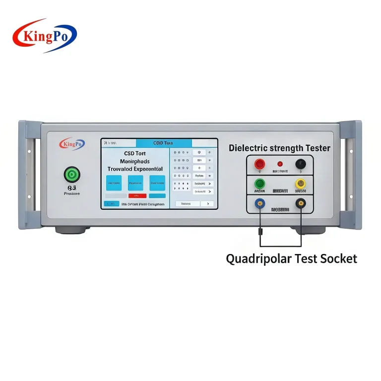 KingPo KP-1230S Dielectric Strength Tester – ISO 27186:2020 Quadripolar Connector Tester