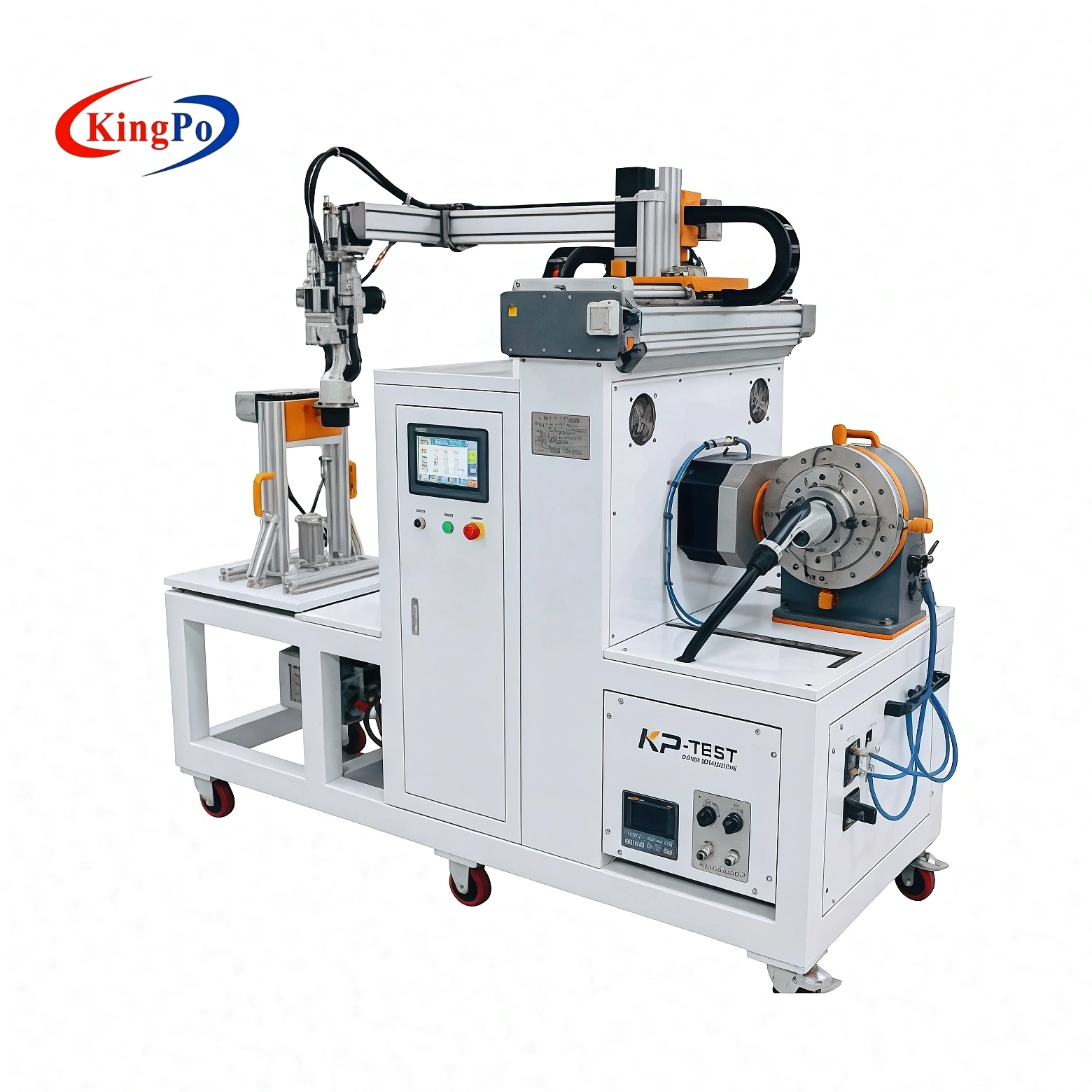 EV Charging Plug Life Test System โ KingPo Servo Motor Drive and Ball Screw Mechanism for Precise Insertion/Withdrawal Testing per IEC 62196-1