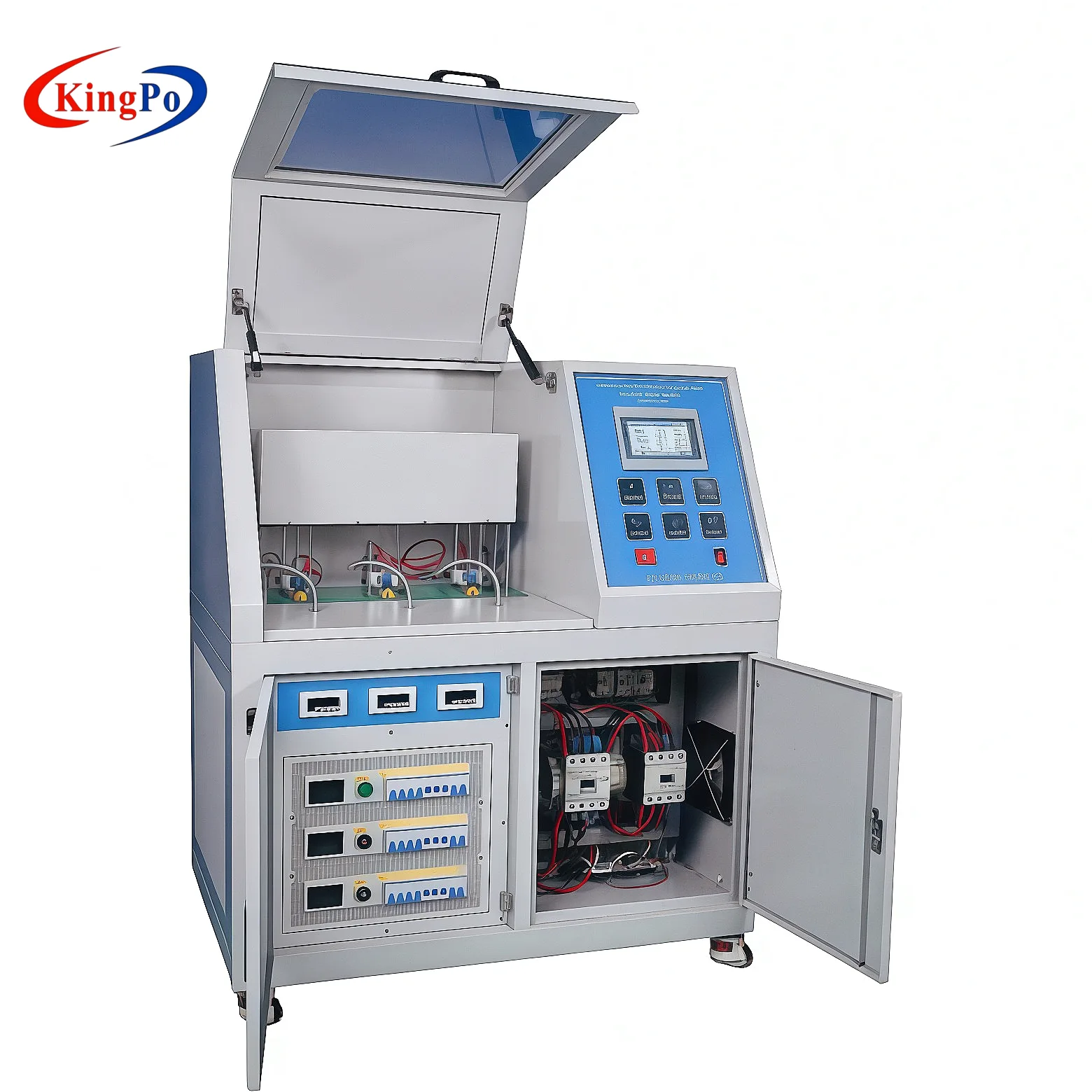 Bimetal Snap-Action Thermostat Endurance Tester โ KingPo IEC 60730 Test Equipment Overall ViewBimetal Snap-Action Thermostat Endurance Tester โ KingPo IEC 60730 Test Equipment Overall View