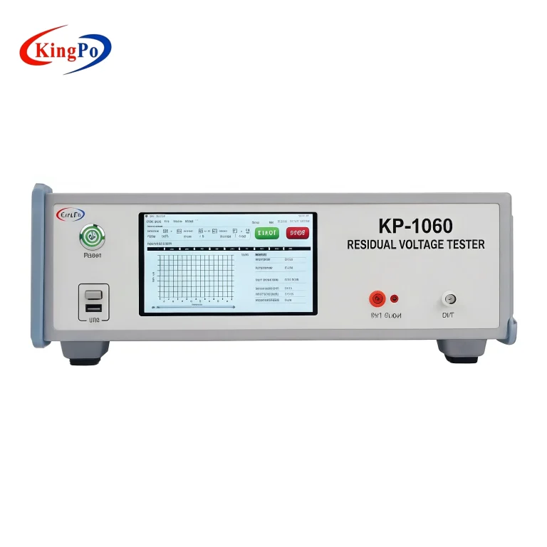 EC Residual Voltage Tester – KingPo Capacitor Discharge Test Apparatus with Calibration Certificate