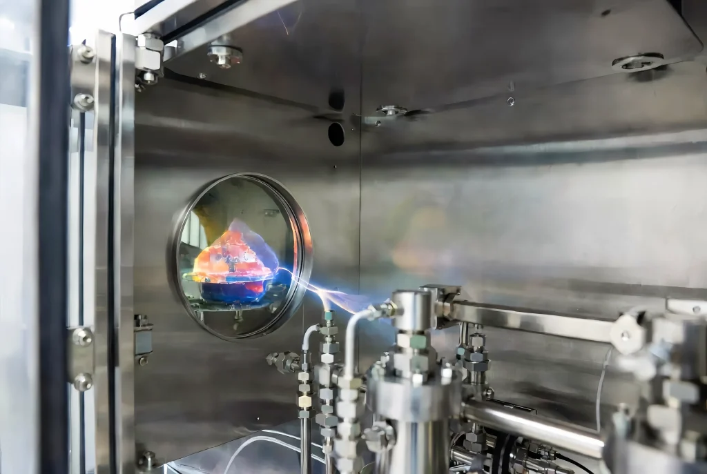 Oxidation of Aldehydes and Ketones Test Chamber performing plasma treatment.