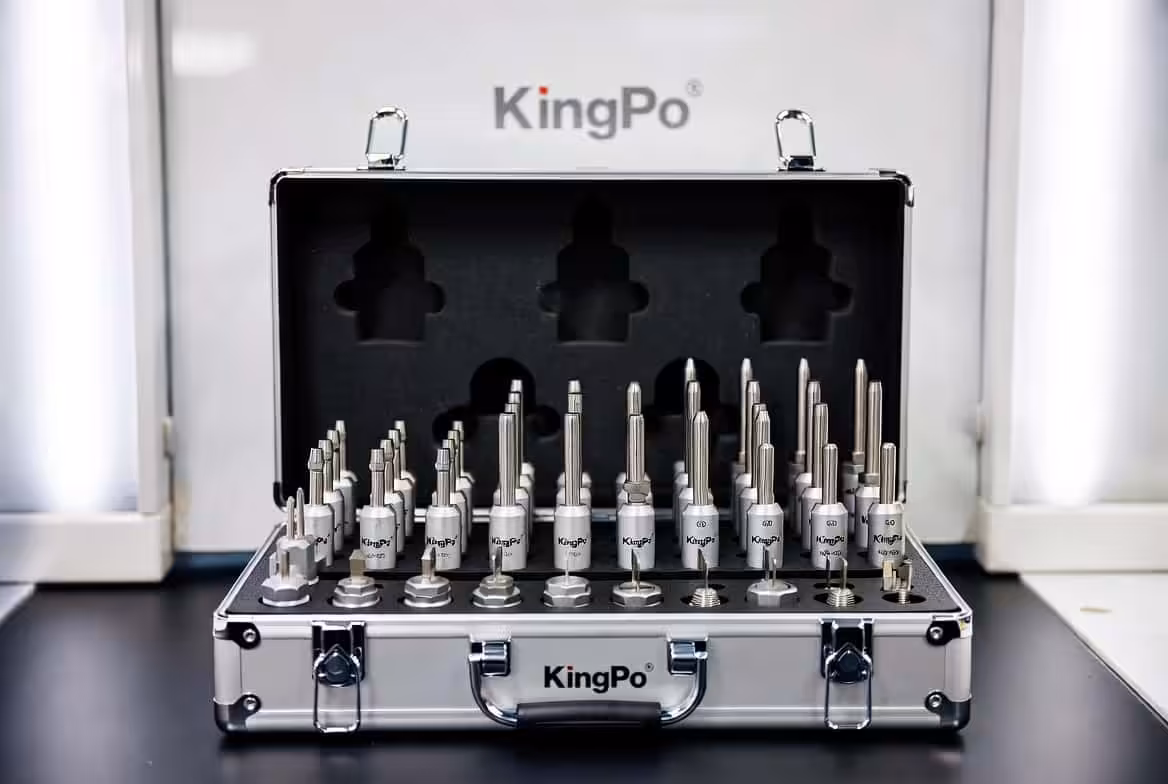 Understanding Socket Plug Gauges and Outlet Gauges 1 KingPo Socket Plug Gauge and Outlet Gauge set in clean professional electrical testing laboratory.