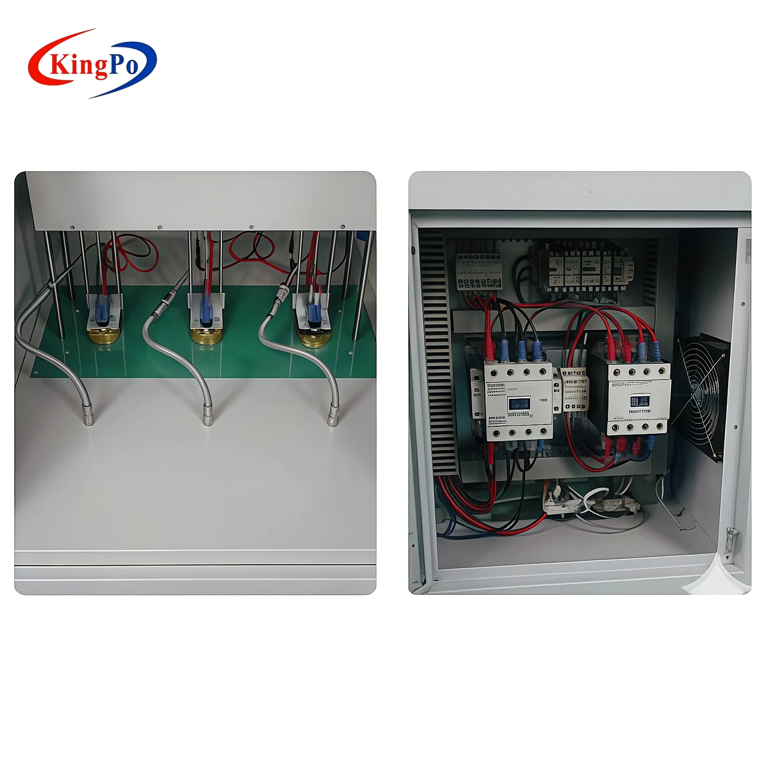 Bimetal Snap-Action Thermostat Endurance Tester โ KingPo Heating Module and Cooling Port Detail