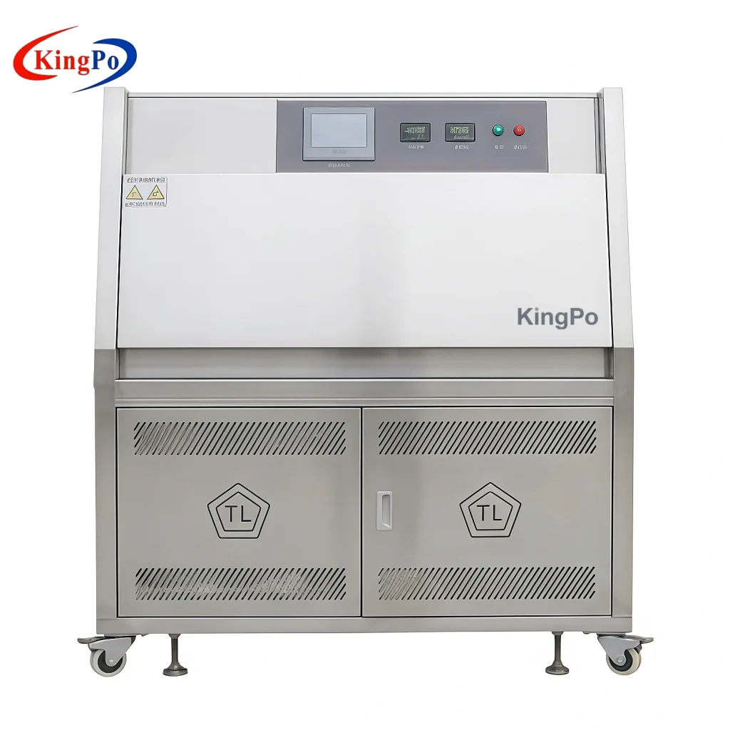 UV Test Chambers Control Panel – KingPo 7-inch Color LCD Touchscreen with Real-Time Temperature, Humidity and Irradiance Monitoring for UV Aging Resistance Testing
