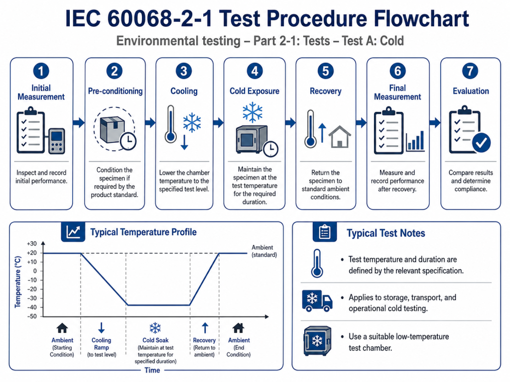 IEC 60068,IEC 60068-2-1 cold test,Cold test,Environmental test chamber