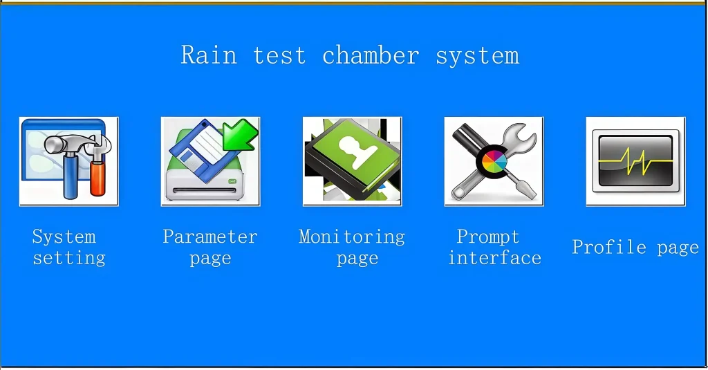 IPX3 Oscillating Tube Test Chamber Rain test chamber system