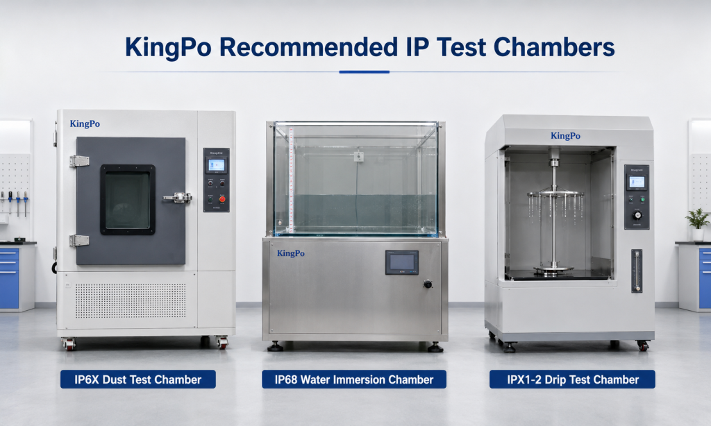 KingPo recommended IP test chamber models