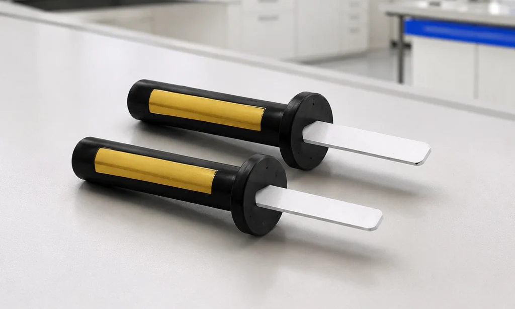 UL 498 Figure 94.1 Improper Insertion Test Blades