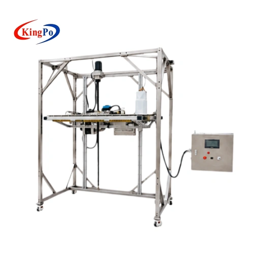 IEC 60529 IPX1 IPX2 drip test chamber shown in angled view with independent control cabinet