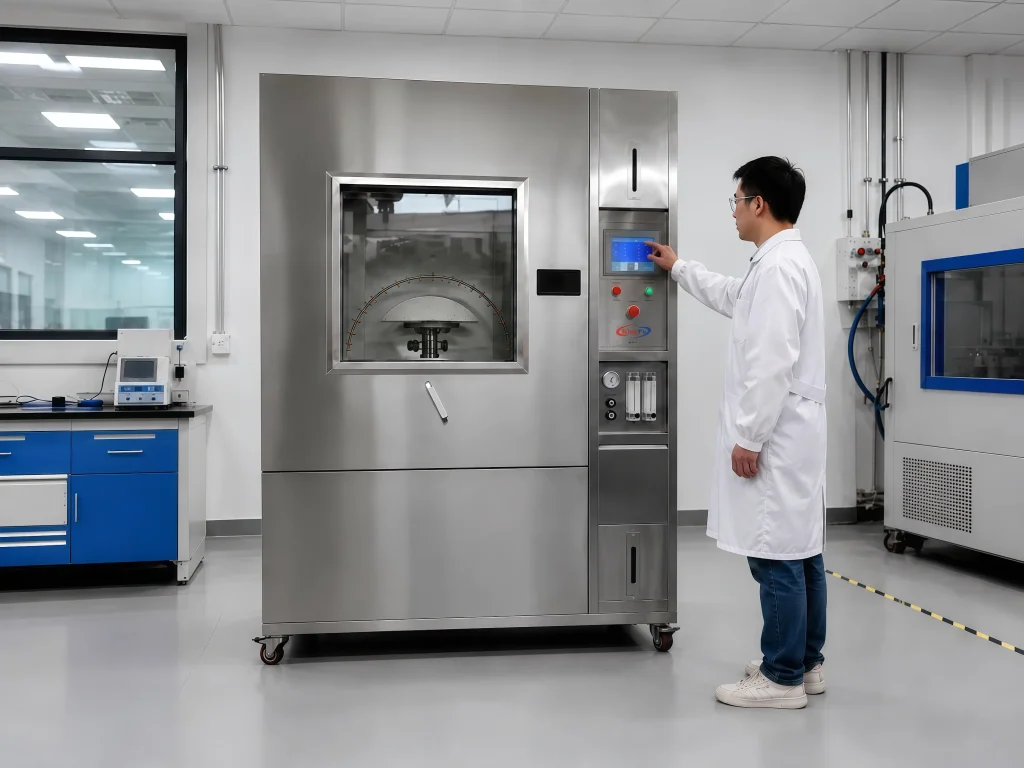 Laboratory Setup of IPX3 Oscillating Tube Test Chamber IEC 60529