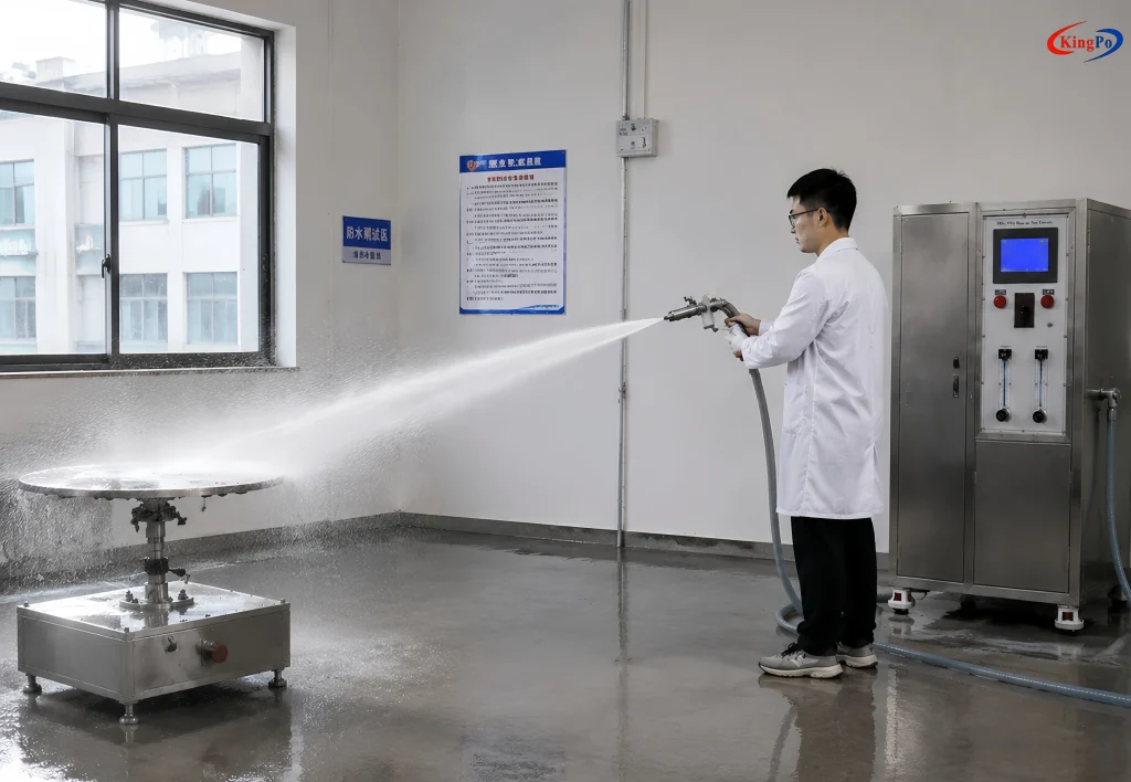 IPX5 IPX6 Water Jet Test Chamber Equipment in Laboratory Testing IEC 60529