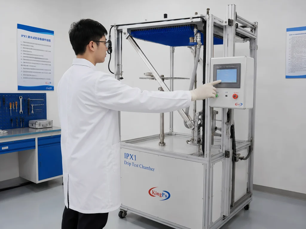Laboratory Setup of IPX1 Drip Test Chamber IEC 60529