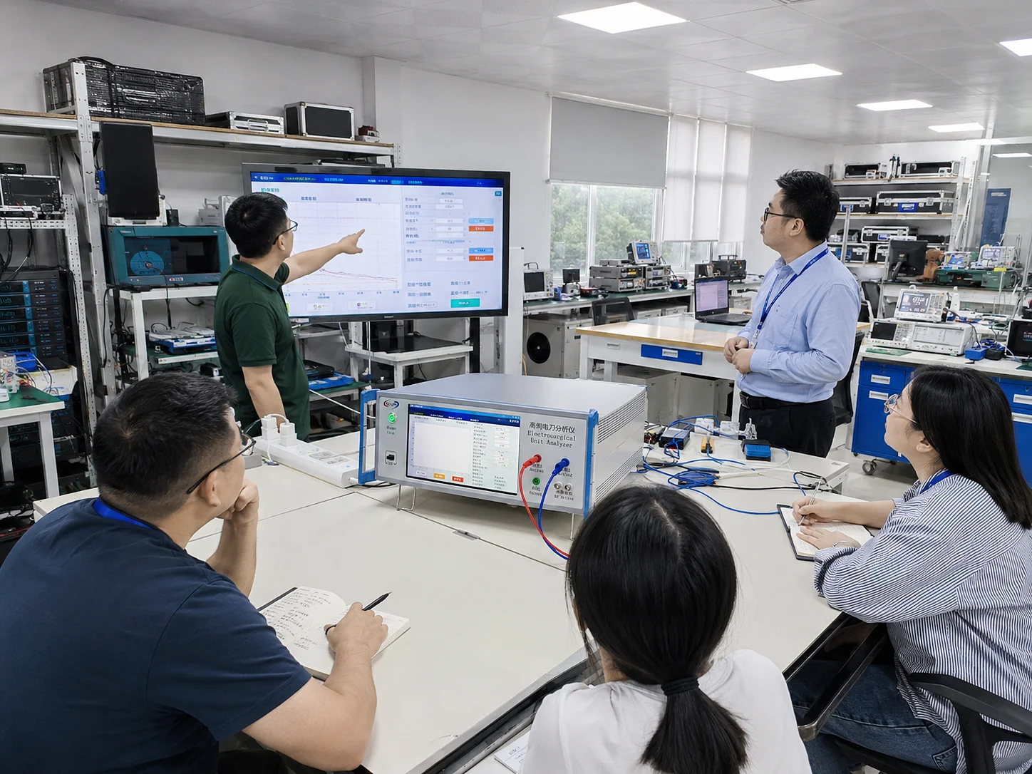 O analisador de unidade eletrocirúrgica KingPo KP8850 foi aprovado pelo Instituto de Testes de Dispositivos Médicos de Zhejiang.