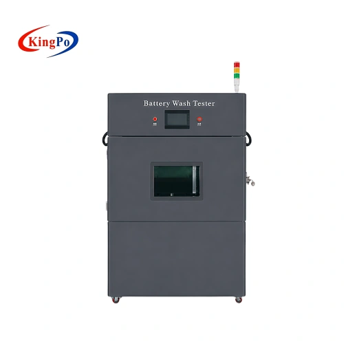 Front view of Lithium Battery Washing Test Machine in laboratory environment