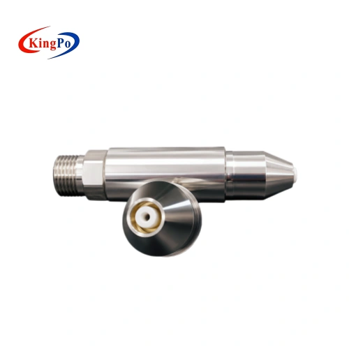 Detailed view of CEN/TR 14920 Figure 1 Moving Jet Test Ceramic Nozzle