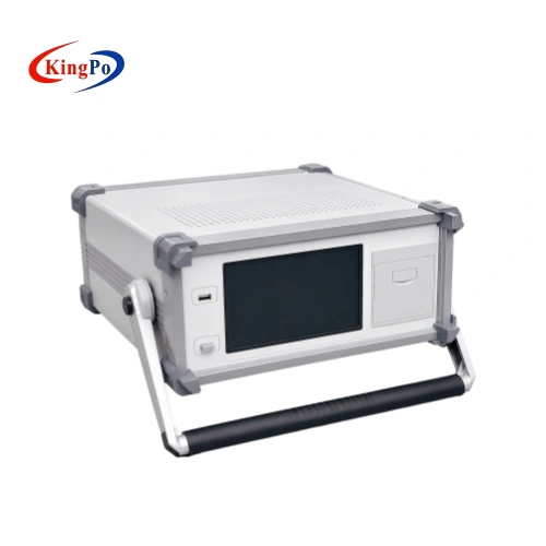 IEC 60335-1 winding temperature rise tester for household appliance motor testing, with touchscreen interface and data recording support.