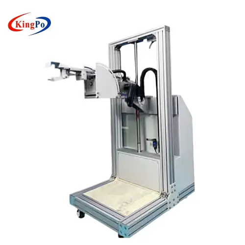 Force sensor and servo loading mechanism of KP-6061B for IEC 60601-2-52 medical bed side rail strength testing