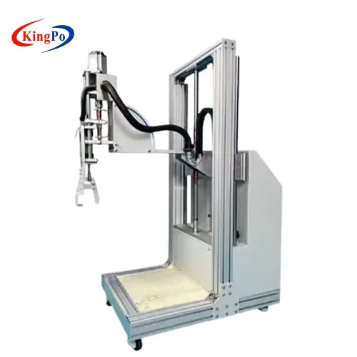 Medical bed side rail push-pull force test using KP-6061B for IEC 60601-2-52 related side rail strength evaluation